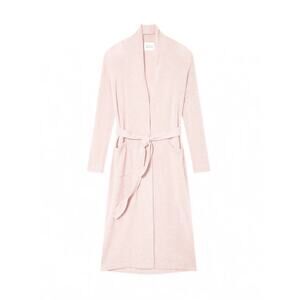 NWT White + Warren 100% Cashmere Long Robe Size S Pink Sand $595 #9B608